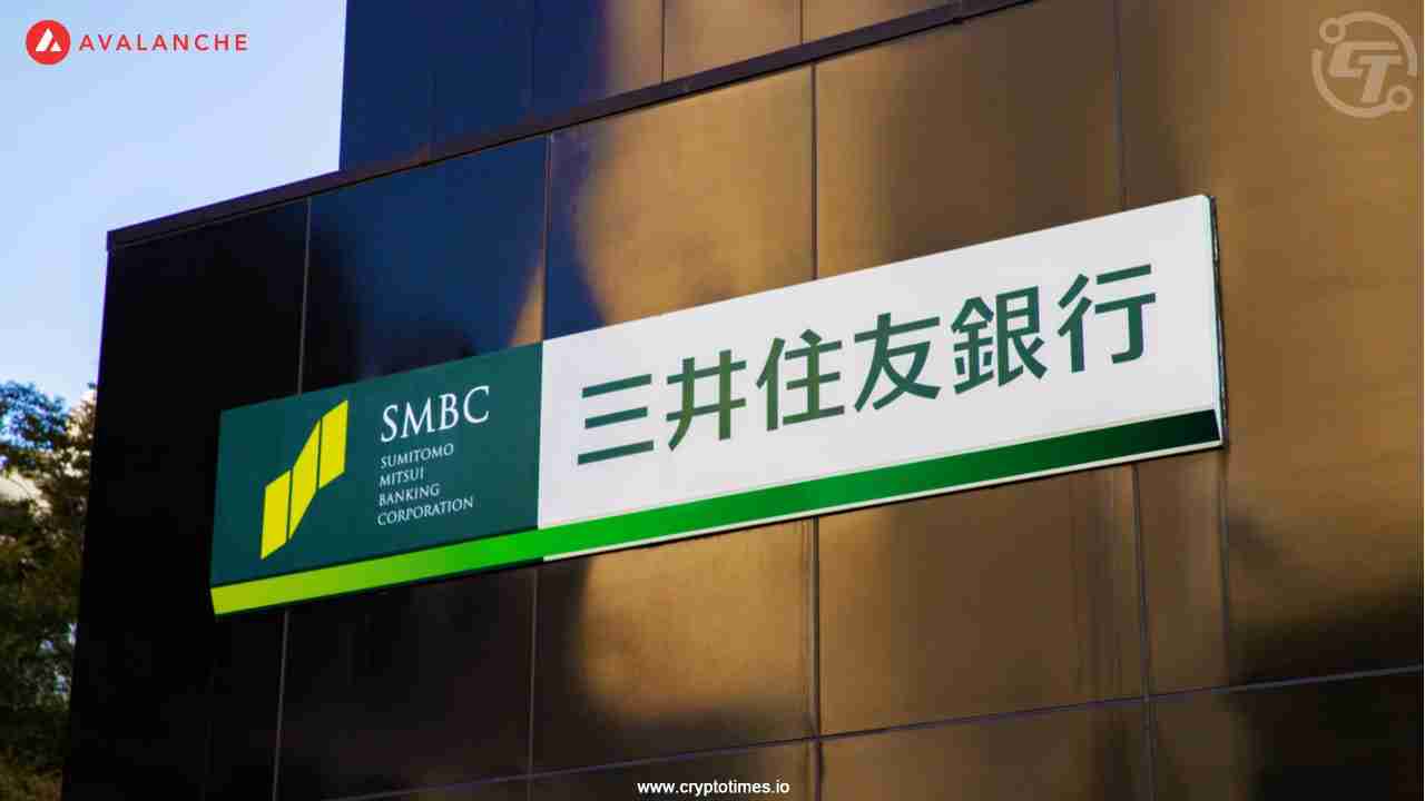 Sumitomo Mitsui金融集团（SMFG）启动其在雪崩区块链上